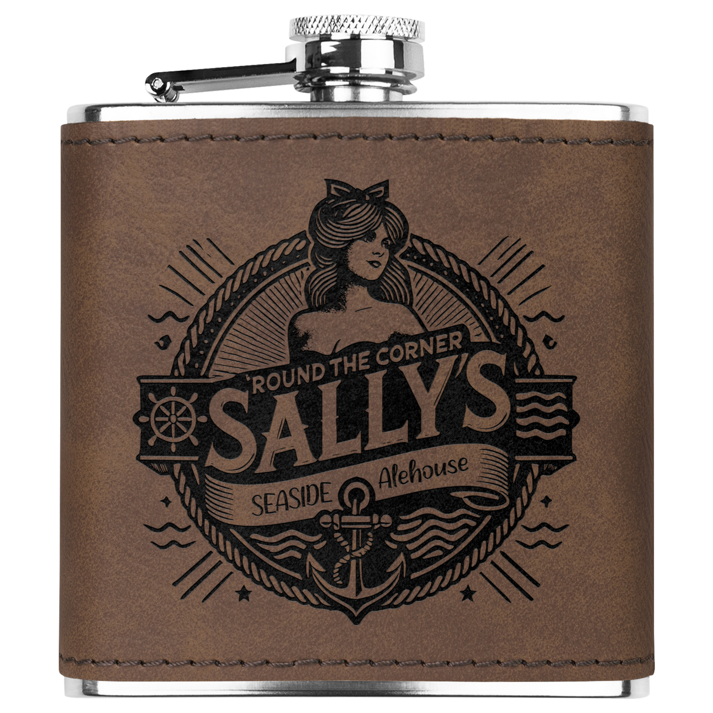 Round_the_Corner_Sallys_Flask_Dk_Brown_Main_Mockup.png