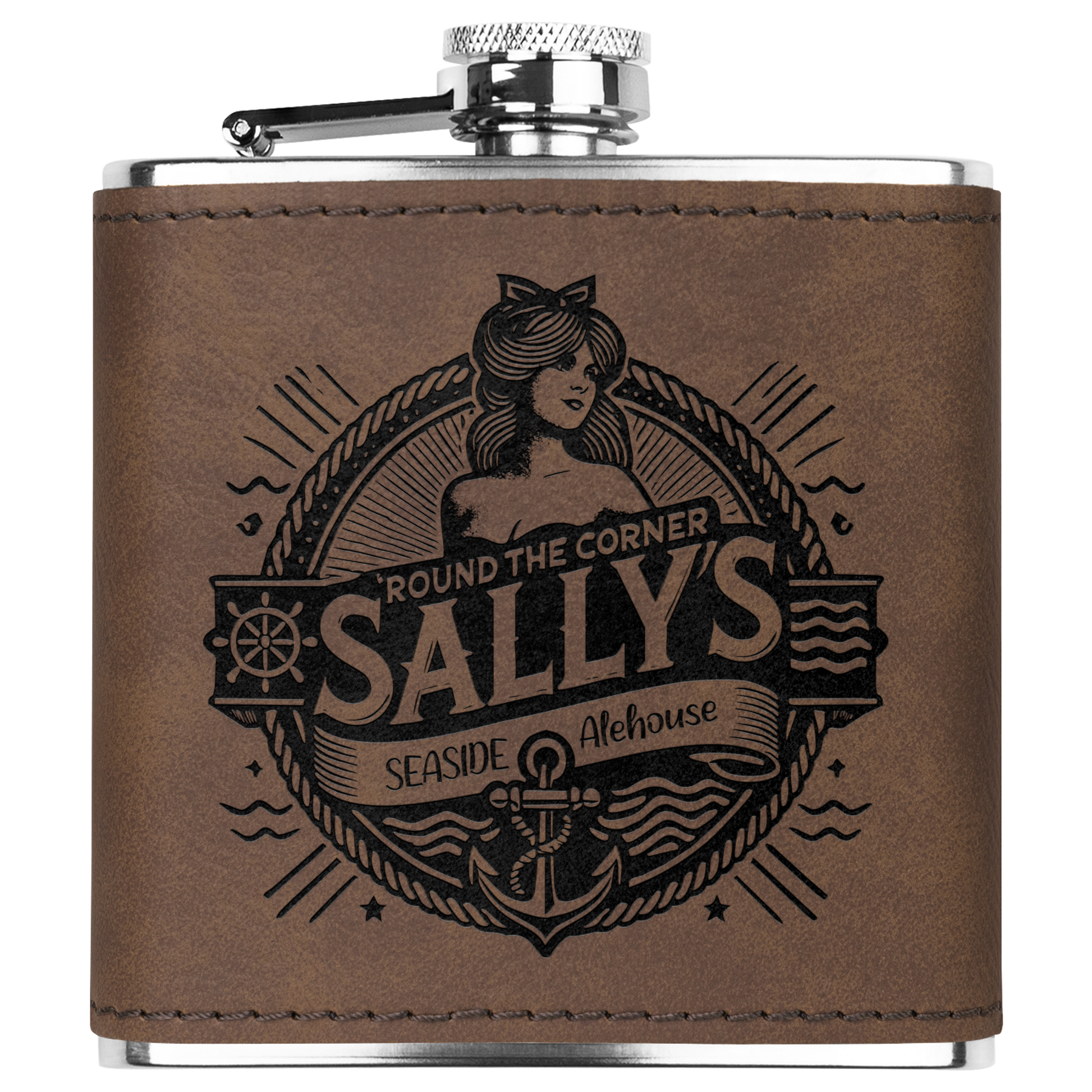 Round_the_Corner_Sallys_Flask_Dk_Brown_Main_Mockup.png