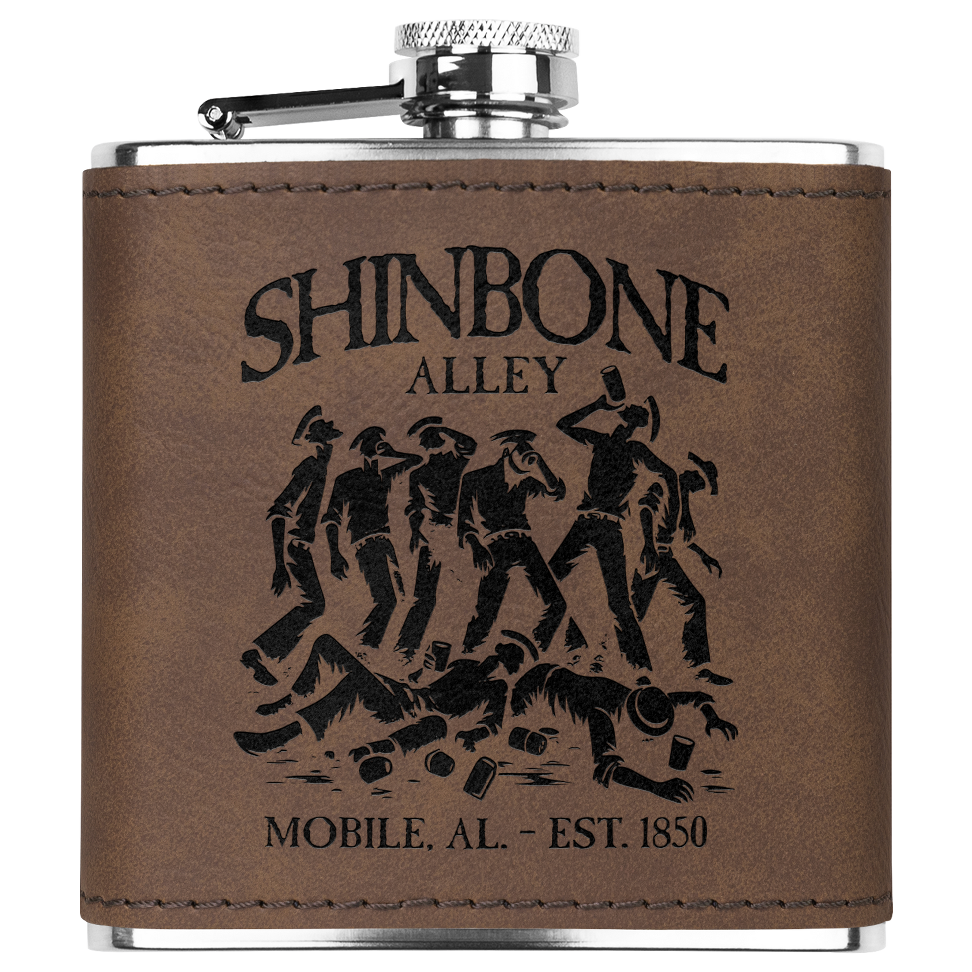 Shinbone_Alley_Flask_Dk_Brown_Main_Mockup.png